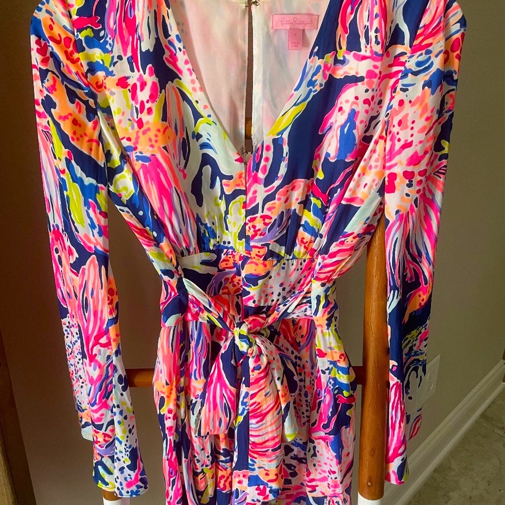 Silky Lilly Pulitzer Gloria Romper 0/XS
